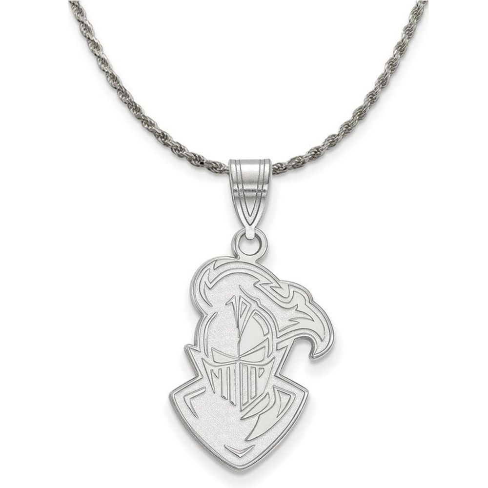 Sterling Silver Furman U Large Pendant Necklace - 18 Inch